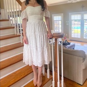 Dress the population white River dress